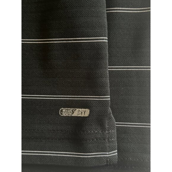Champion Golf Duo-Dry Black Striped Short Sleeve Polo Shirt, Size XL - Picture 8 of 9